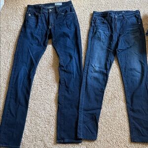 Pair of AG denim. One is men’s Tellis Modern slim (unworn, nwot) and Farrah